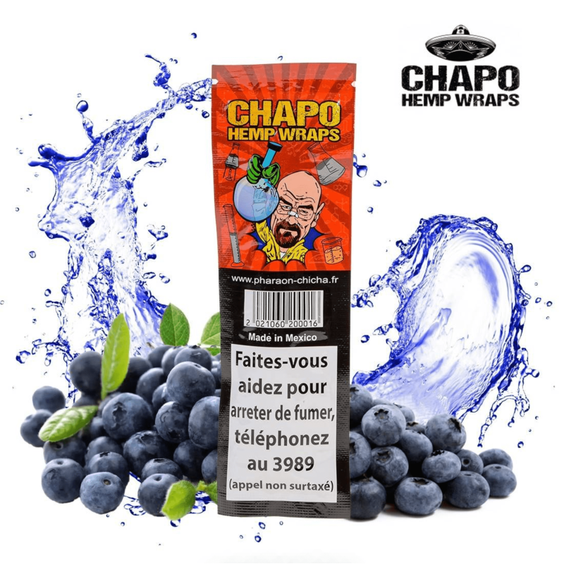 cbd pas cher : BLUNT "Chapo Hemp Wraps" - Walter White MYRTILLE