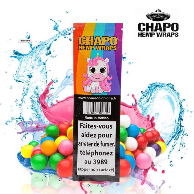 cbd pas cher : BLUNT " Chapo Hemp Wraps " ELYA (Bubble Gum)