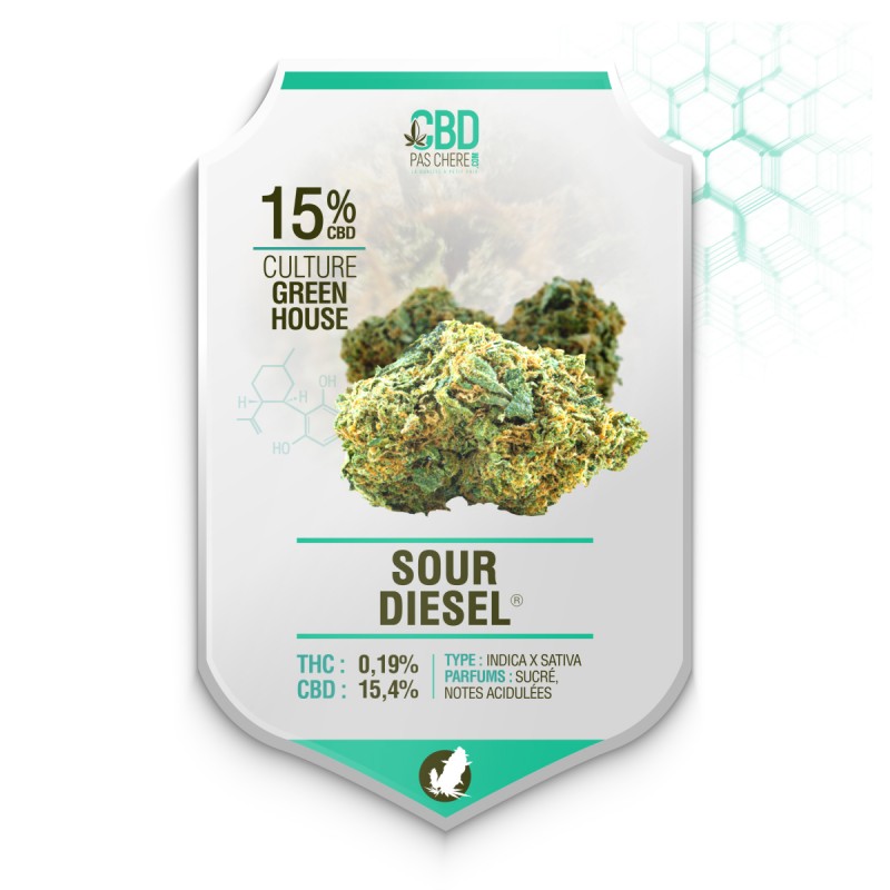 Fleur de CBD : Sour Diesel GH