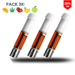 Fleur de CBD : PACK 3X CARTOUCHES VAPE PEN - 98% CBD