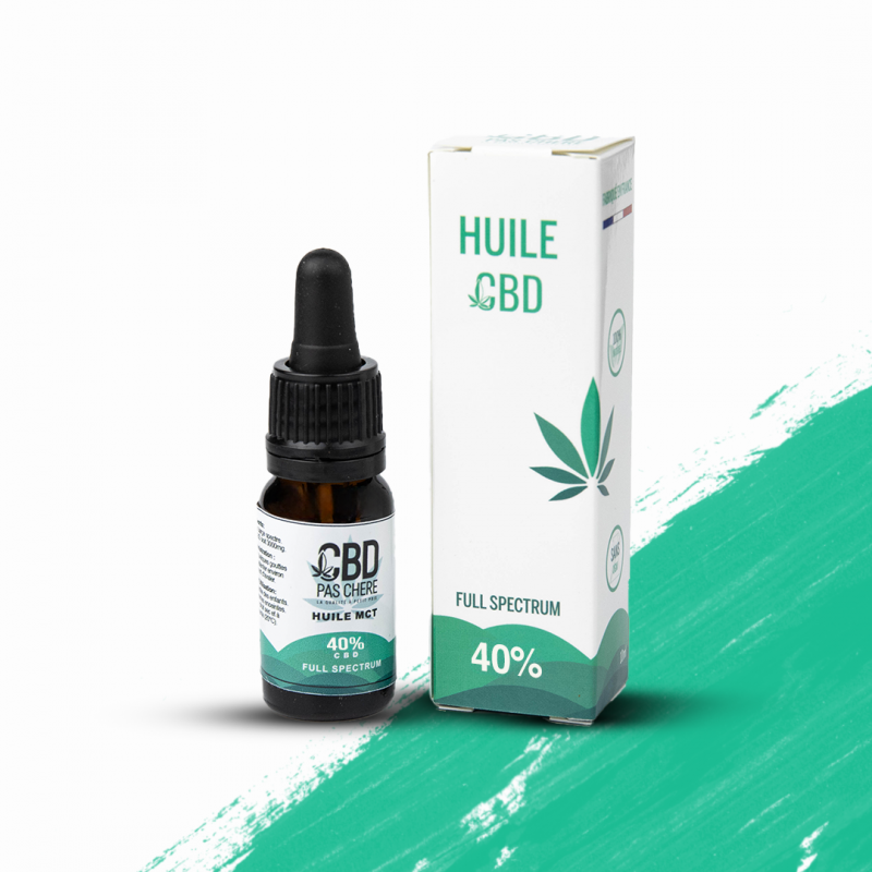 Huile CBD pas cher : Huile Cbdpaschere 40% Full Spectrum