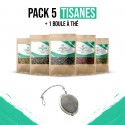 Pack 5 Infusions avec Boule à Thé