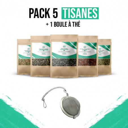 Pack 5 Infusions avec Boule à Thé