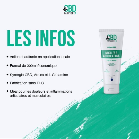 Crème Arnica et CBD Muscles & Articulations