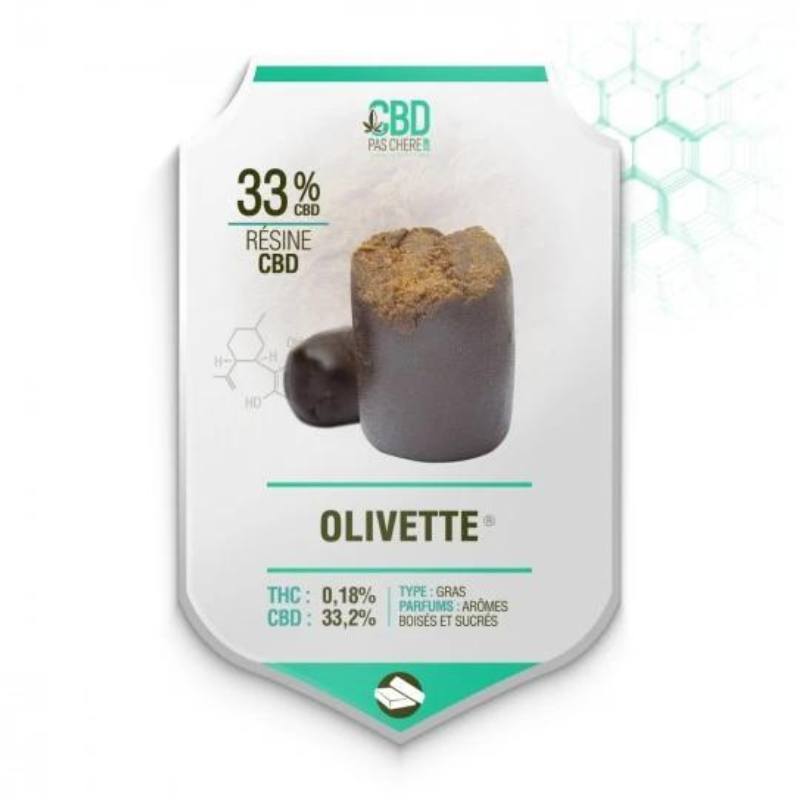 Hash Résine CBD : Olivette