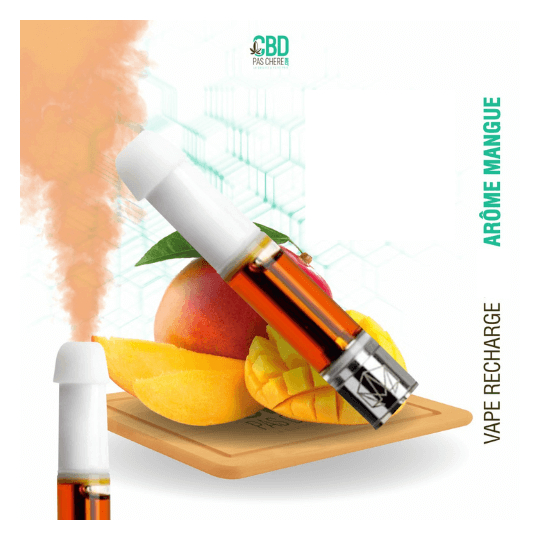 Cartouches Vape Pen Mangue - 98% CBD - CBDPasCher