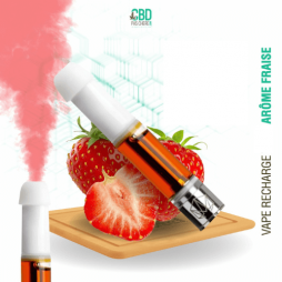 Cartouches Vape Pen Fraise - 98% CBD - CBDPasCher