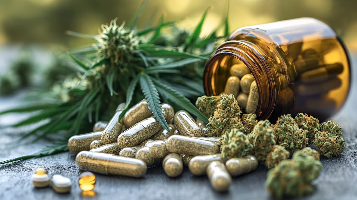 médicaments et fleurs de CBD